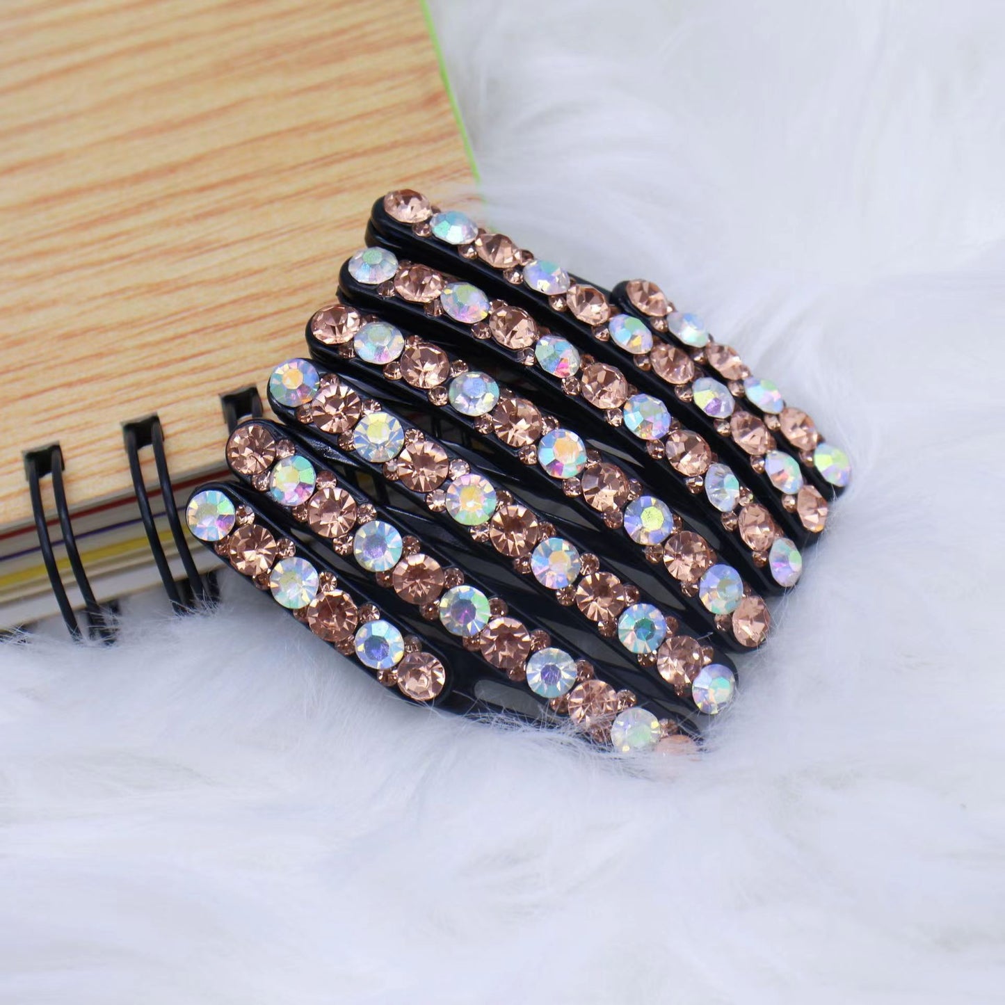 Rhinestone shrink headband