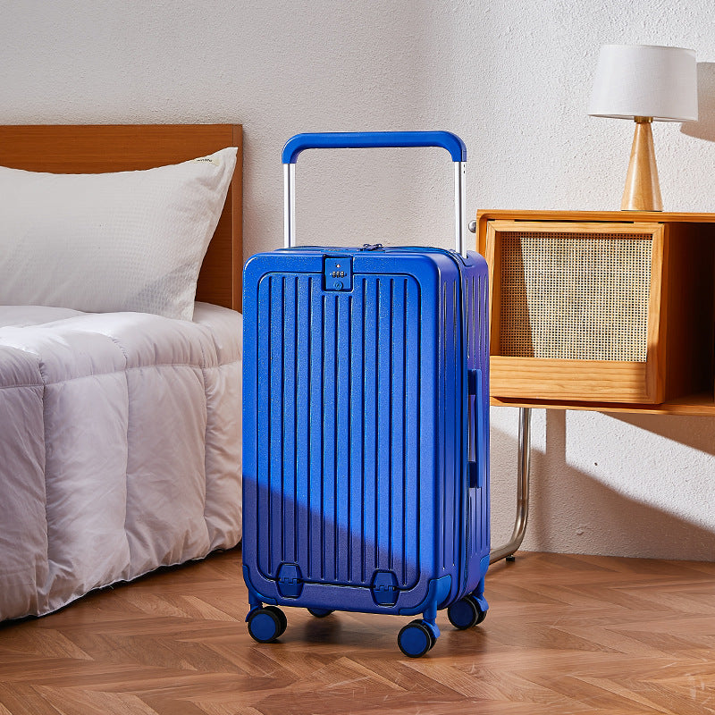Front open suitcase universal wheel