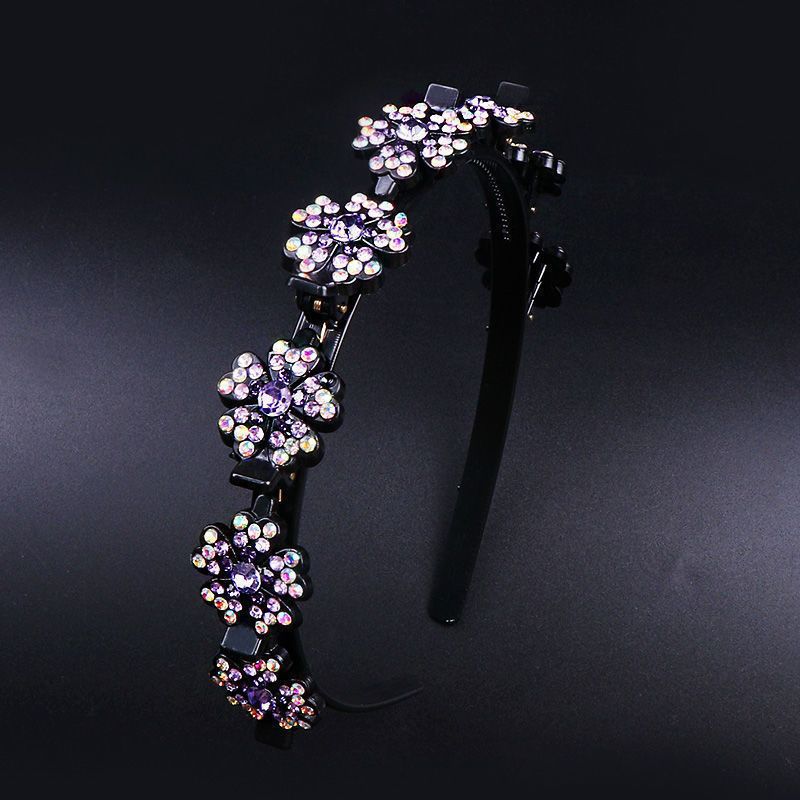 Snowflake rhinestone broken hair headband