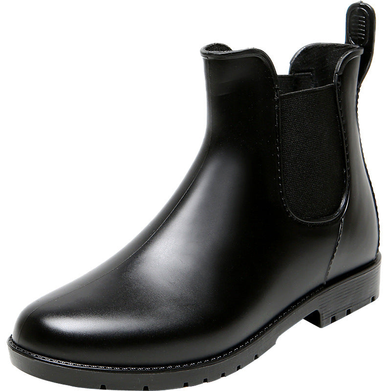 Platform rain boots non-slip car wash shoes