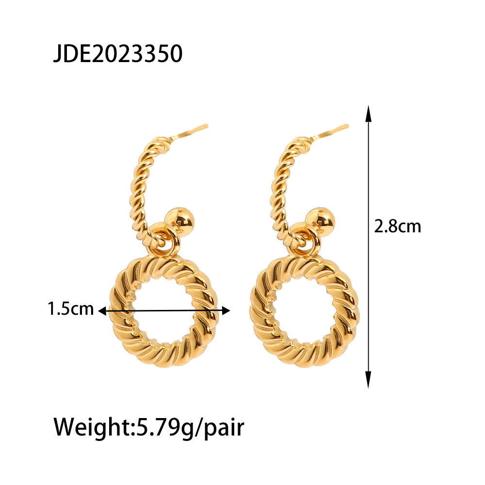 Personalized hoop earrings