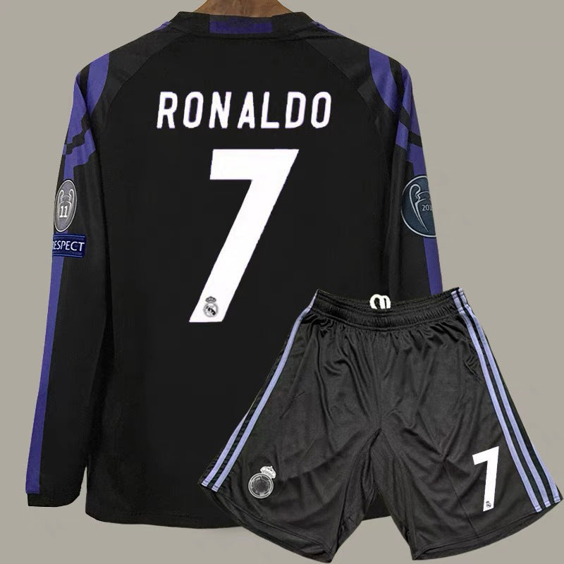 16-17 Real Madrid 2nd 7 Ronaldo Ramos Bale Modri? Retro Jersey