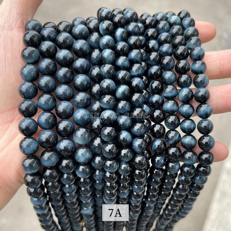 Tiger's eye stone loose beads DIY jewelry accessories