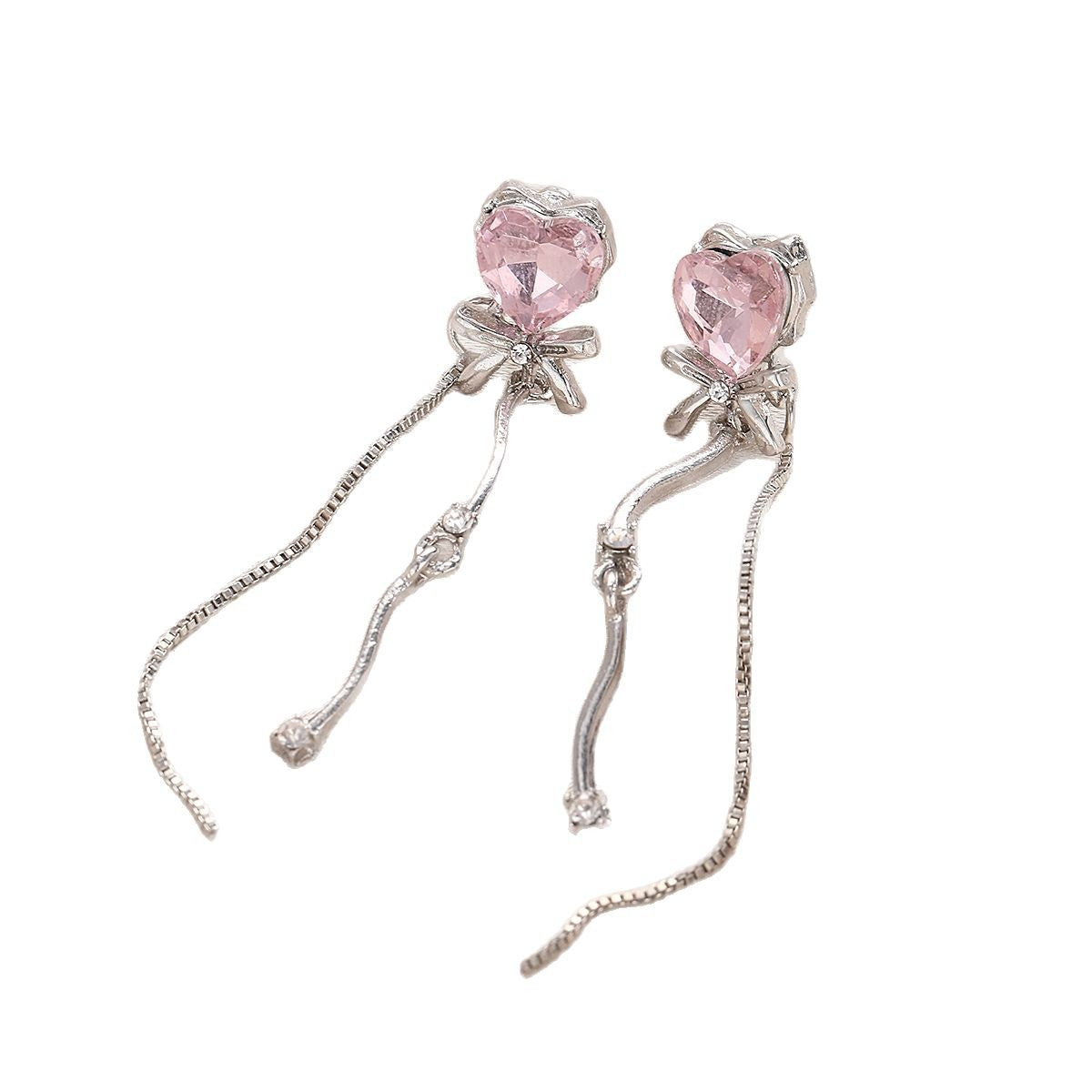 Bow Love Fringe Earrings