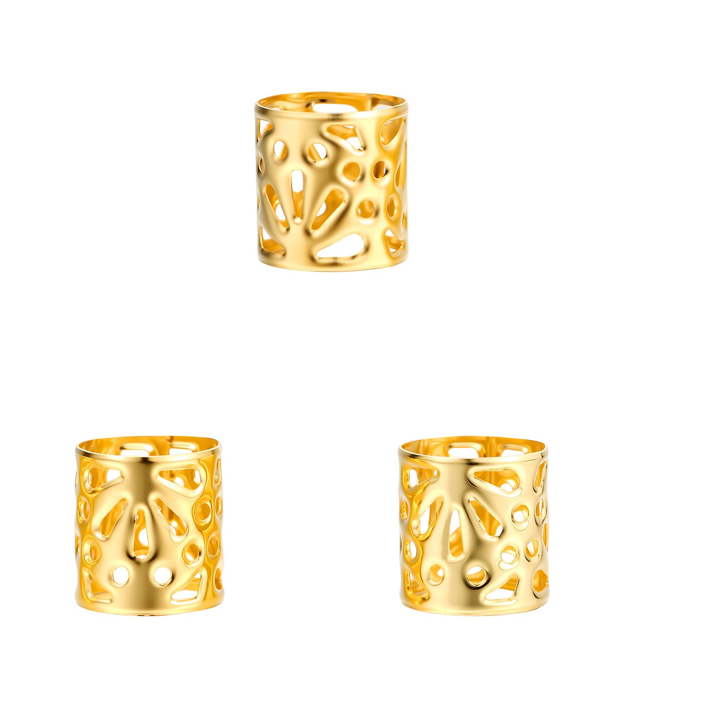 60Pcs Dreadlock Hair Rings