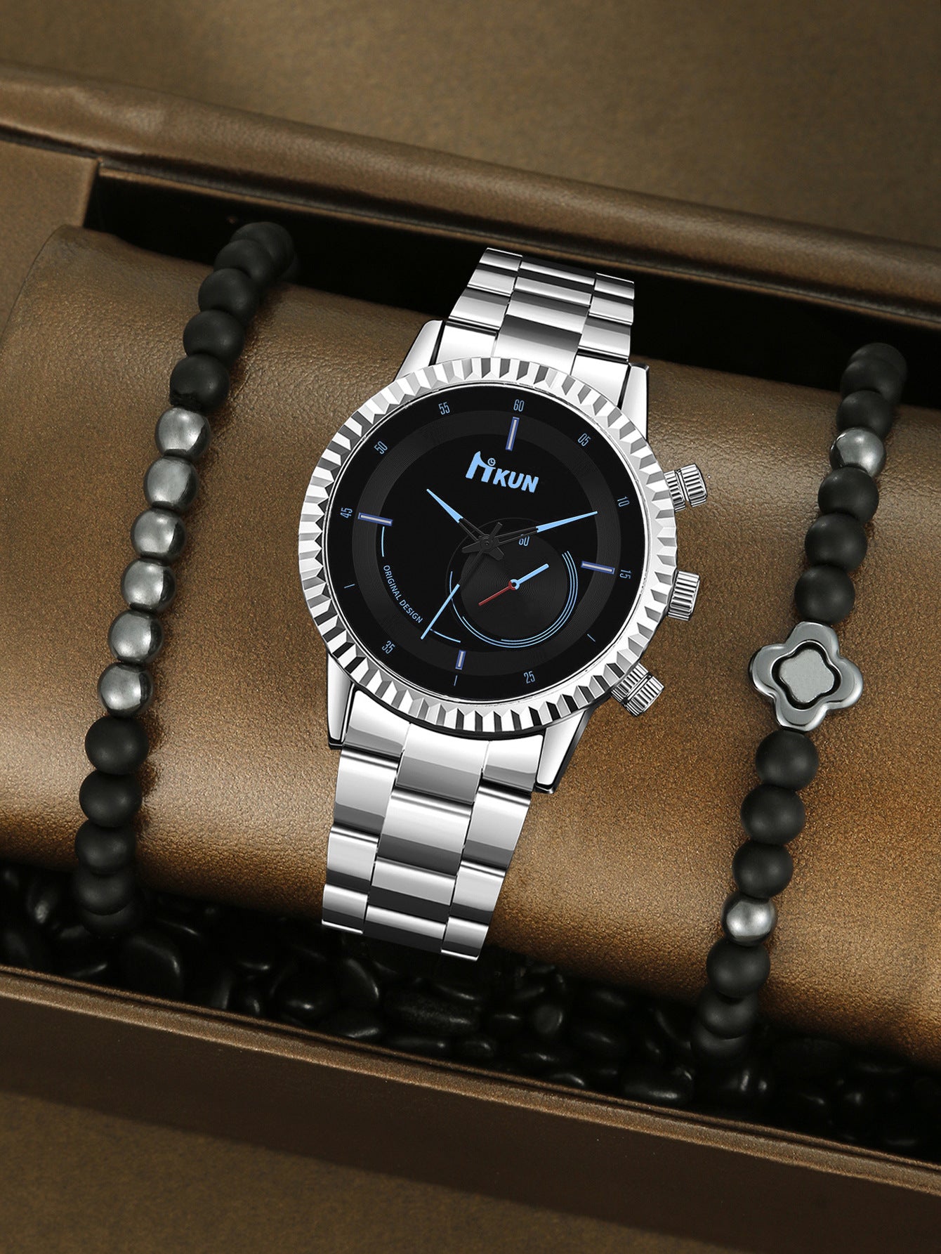 Watch Creative Personality Alloy Bracelet Set