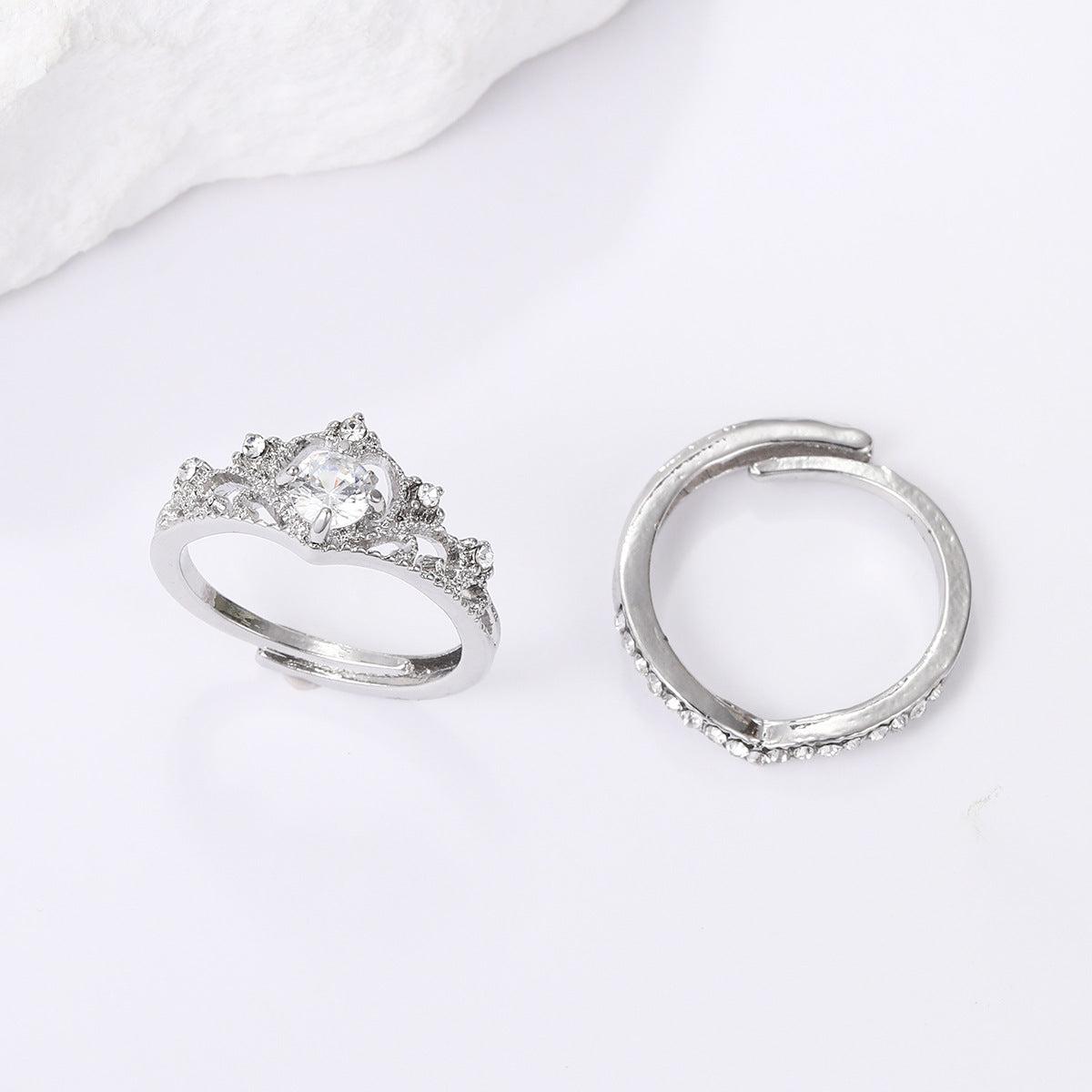Wedding ring set 2 pieces