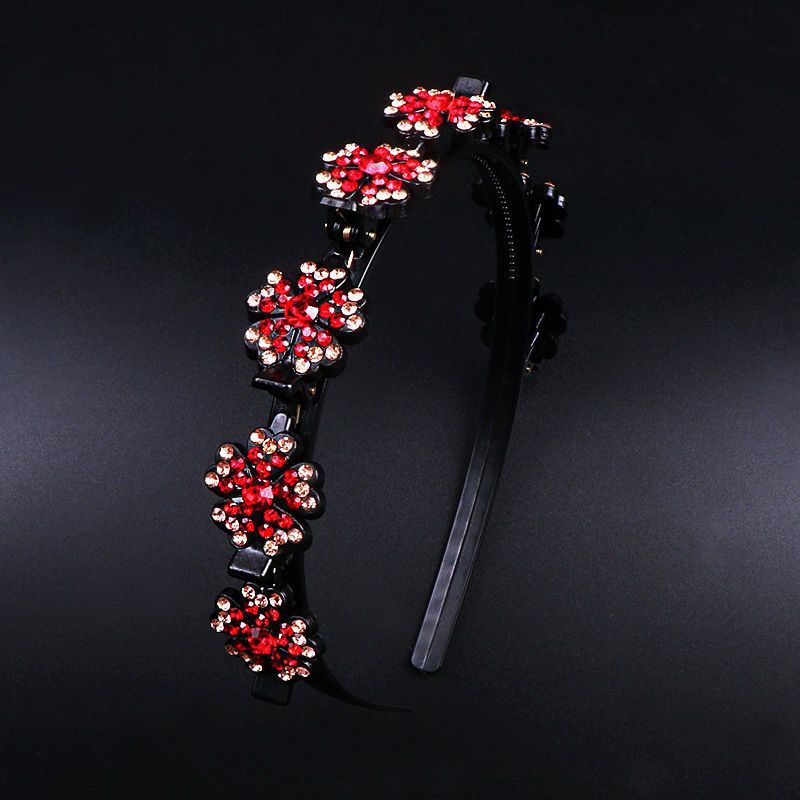 Snowflake rhinestone broken hair headband