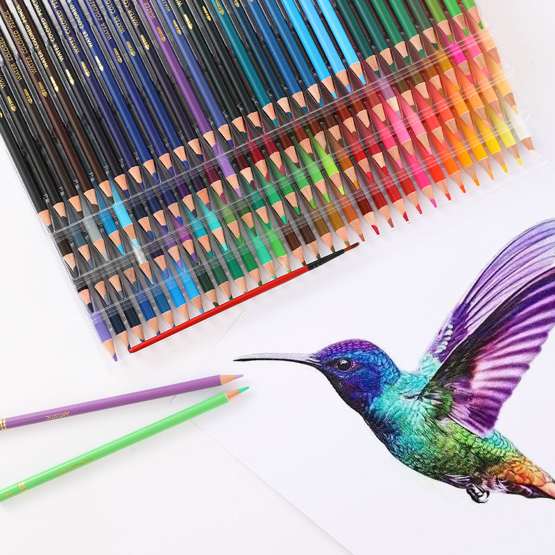 Lápices de colores solubles en agua 120/150/180/210 embalaje en funda de papel