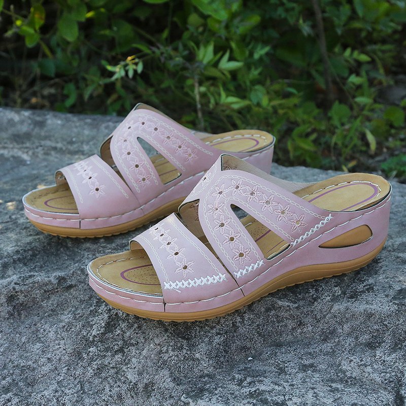 Wedge slippers women's shoes