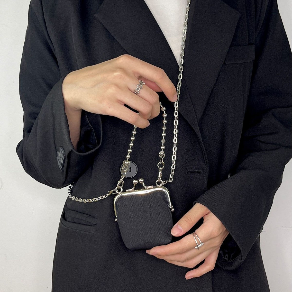 Solid color change purse