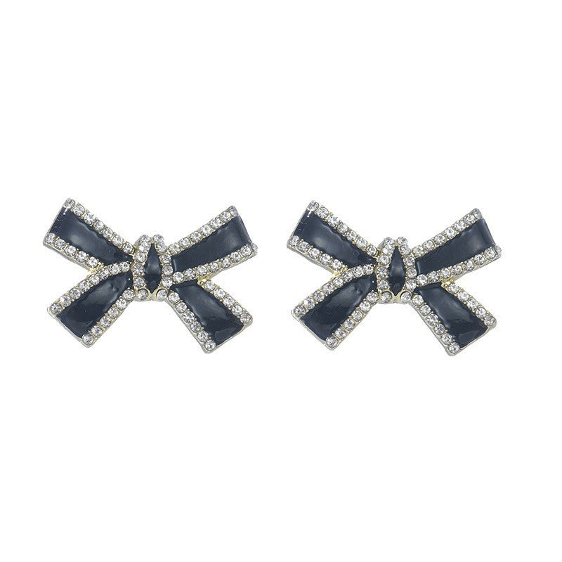 Pendientes con flecos de perlas y lazo de aguja de plata S925