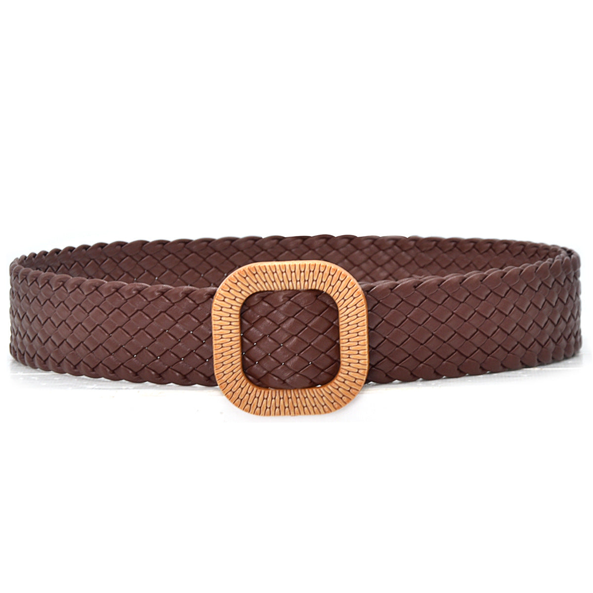 Color braided belt leather