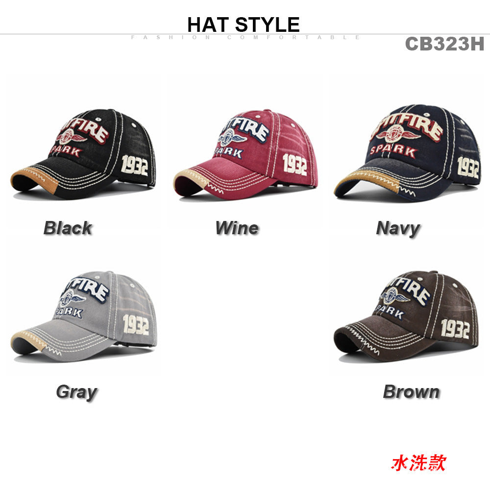 Gorra de béisbol con bordado 3D Sombrero para el sol vintage