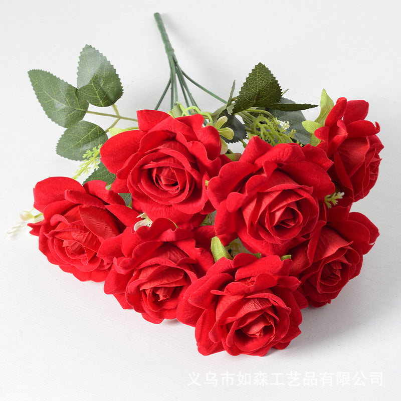 Artificial flower 7 heads Aisha rose