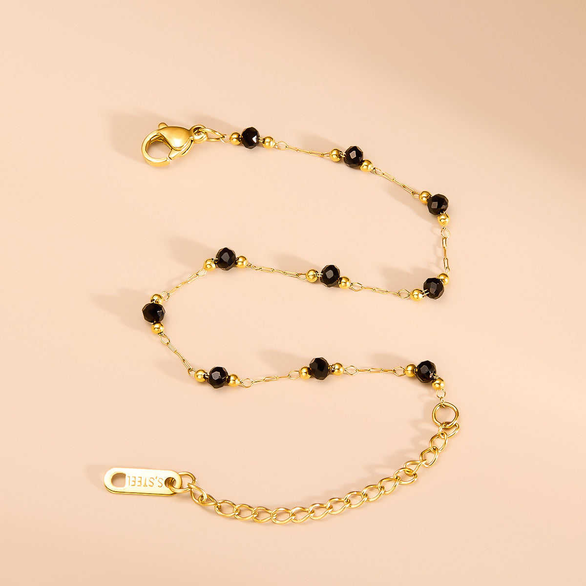 Obsidian Bead Bracelet for Women
