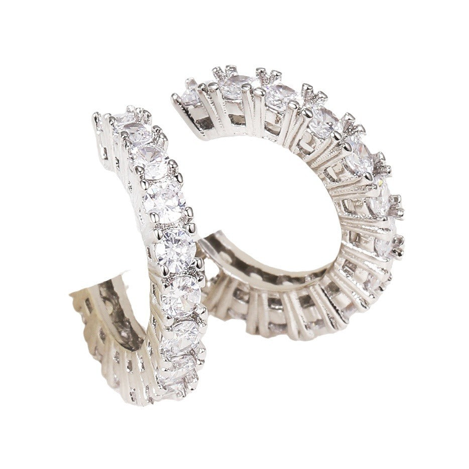 Gold-Plated Zircon Ear Cuff