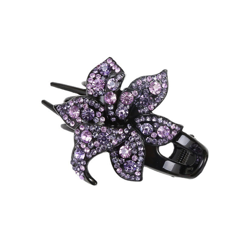 Rhinestone large grab Korean hair reel