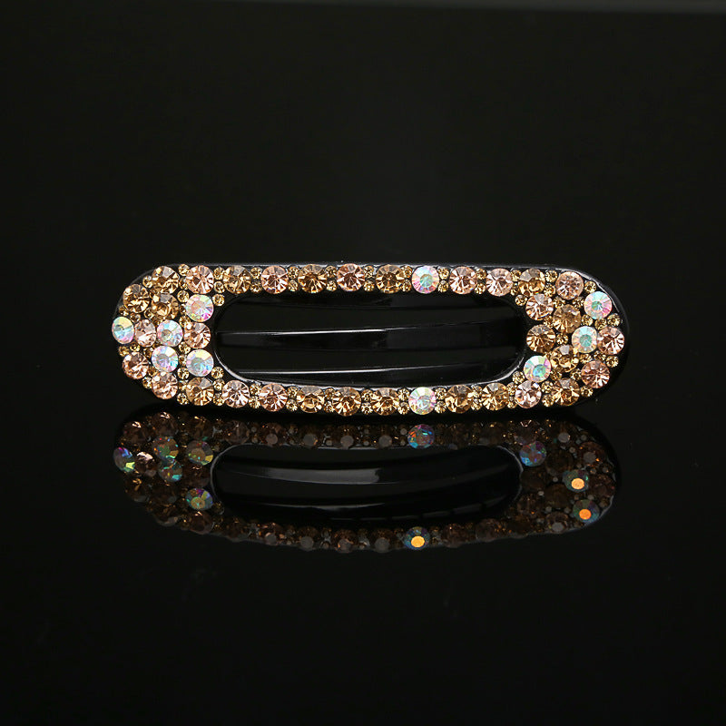 Three-tooth clip duck bill clip rhinestone headdress
