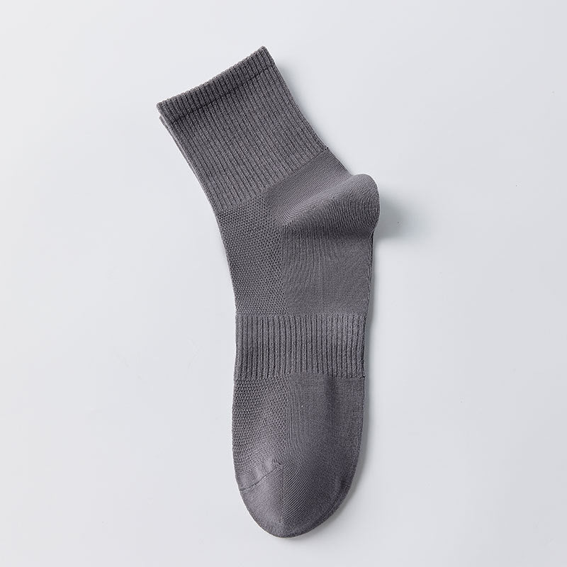 Calcetines de media pantorrilla finos y transpirables para hombre de negocios