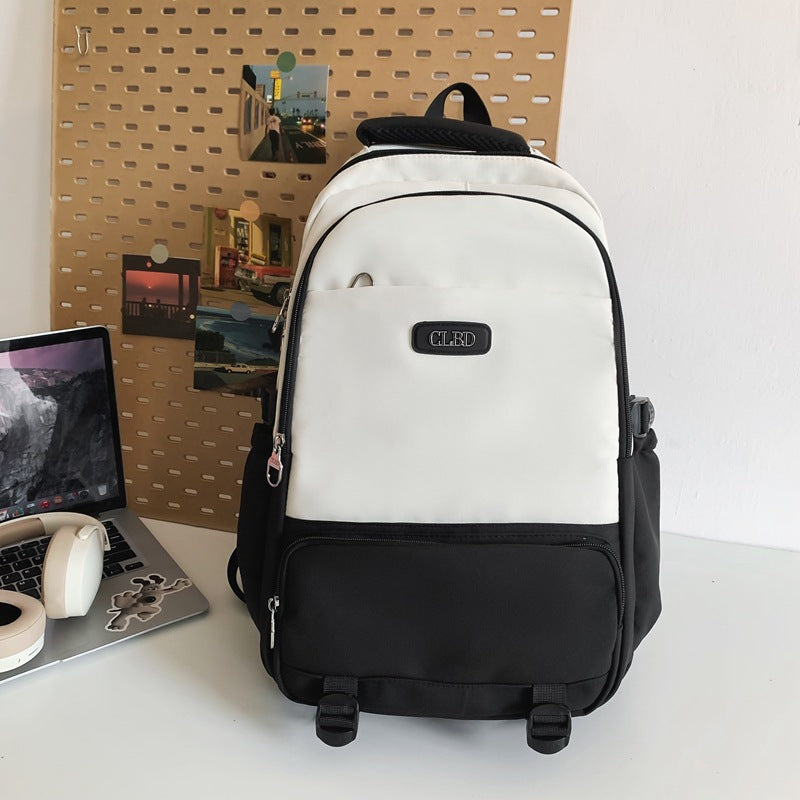 Mochila para estudiantes de campus de color liso que combina con todo