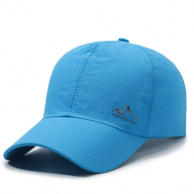 Gorra de béisbol con protección solar de malla transpirable y de secado rápido