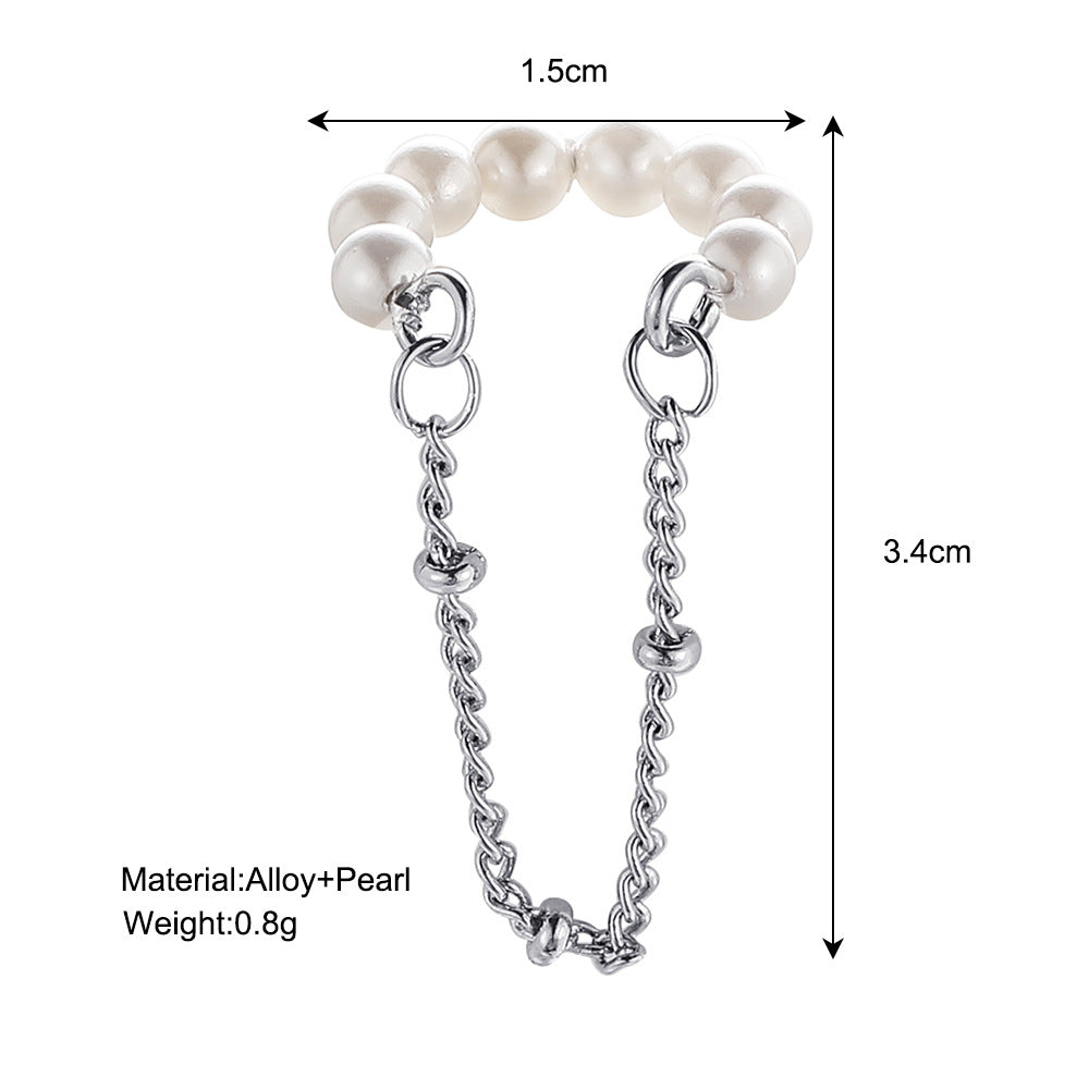 Vintage Pearl Double Layer Ear Cuff Ear Clip