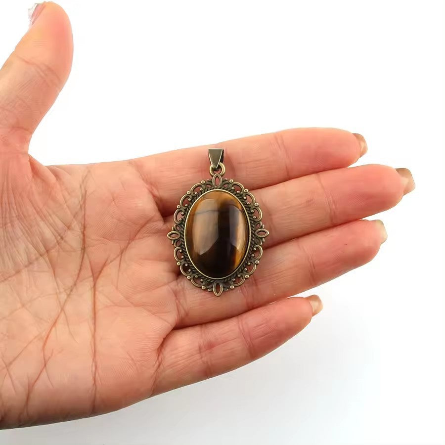 Pingente de cristal oval de cristal