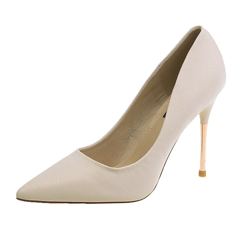 Temperament pointed high heels women