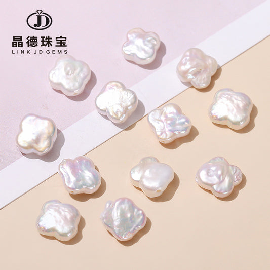 Perlas sueltas de trébol barroco de 12 mm