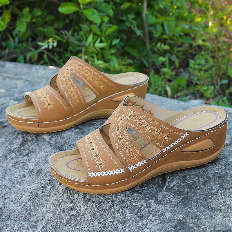 Wedge slippers women's shoes