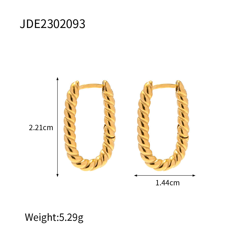 Symmetrical braided earrings