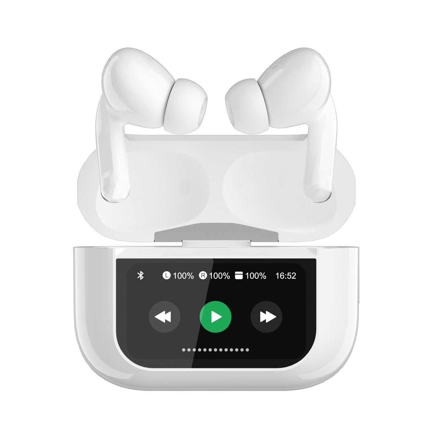 Auriculares inalámbricos Bluetooth intrauditivos táctiles a todo color con batería de larga duración