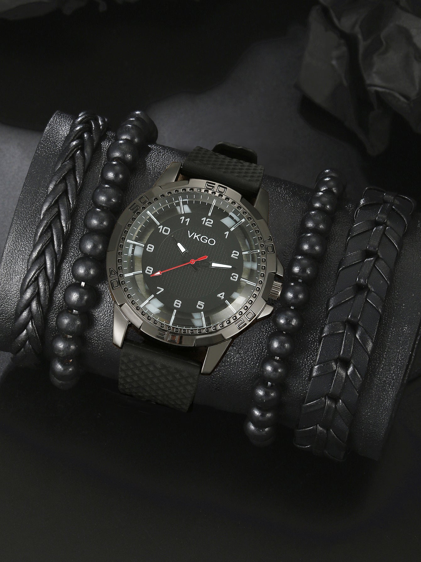 Men's Sports Bracelet Set Quartz Watch