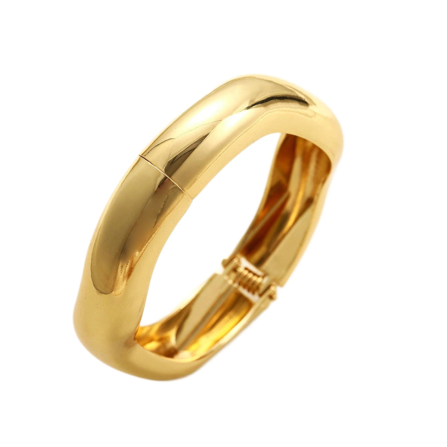 Curved Wave Geometric Bracelet