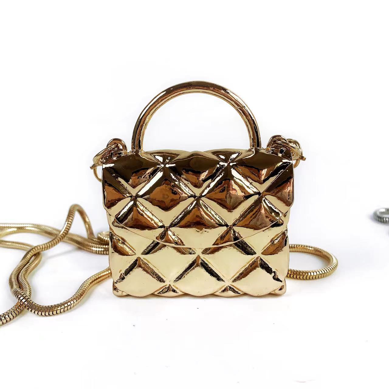 Silver retro box bag