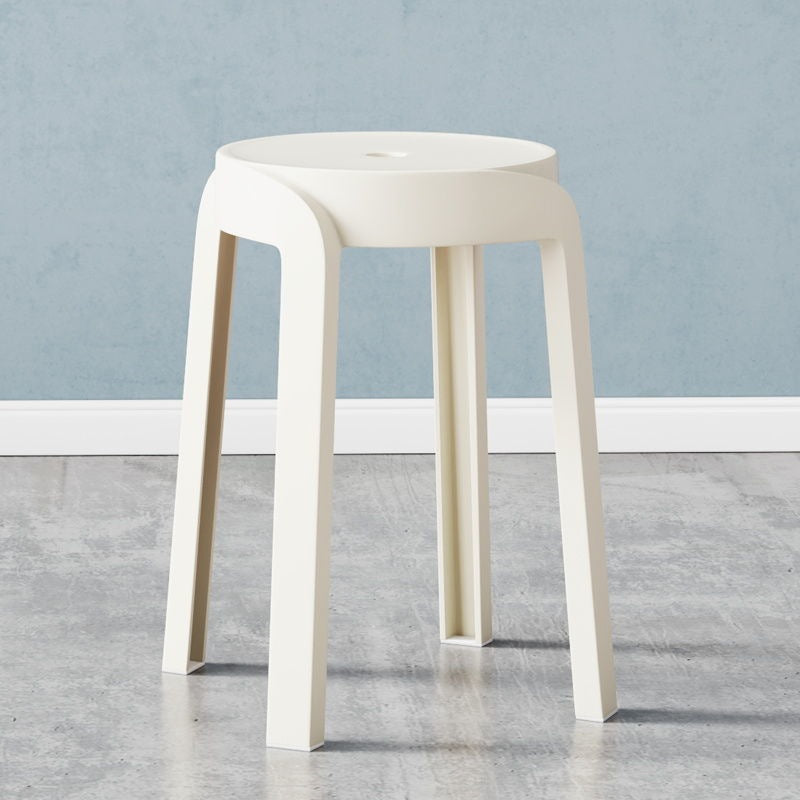Thick Plastic Stool Stackable Home
