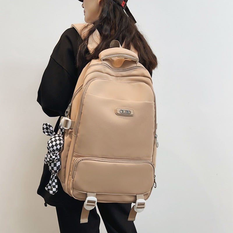 Mochila para estudiantes de campus de color liso que combina con todo