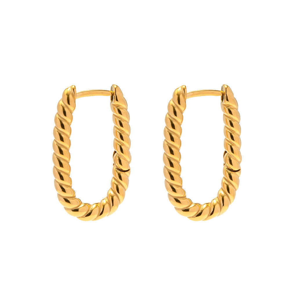 Symmetrical braided earrings