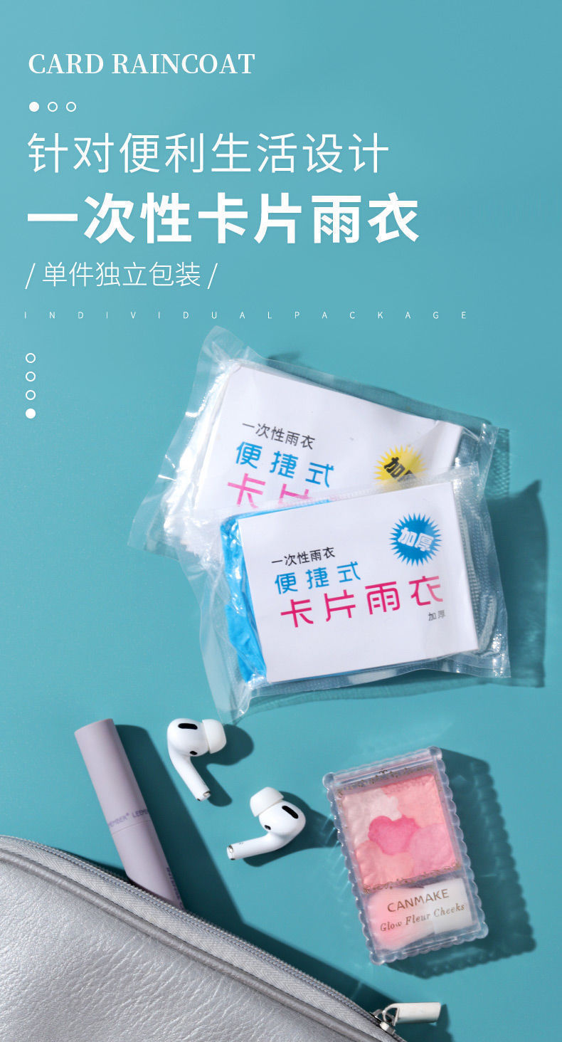 Disposable Compressed Portable Raincoat