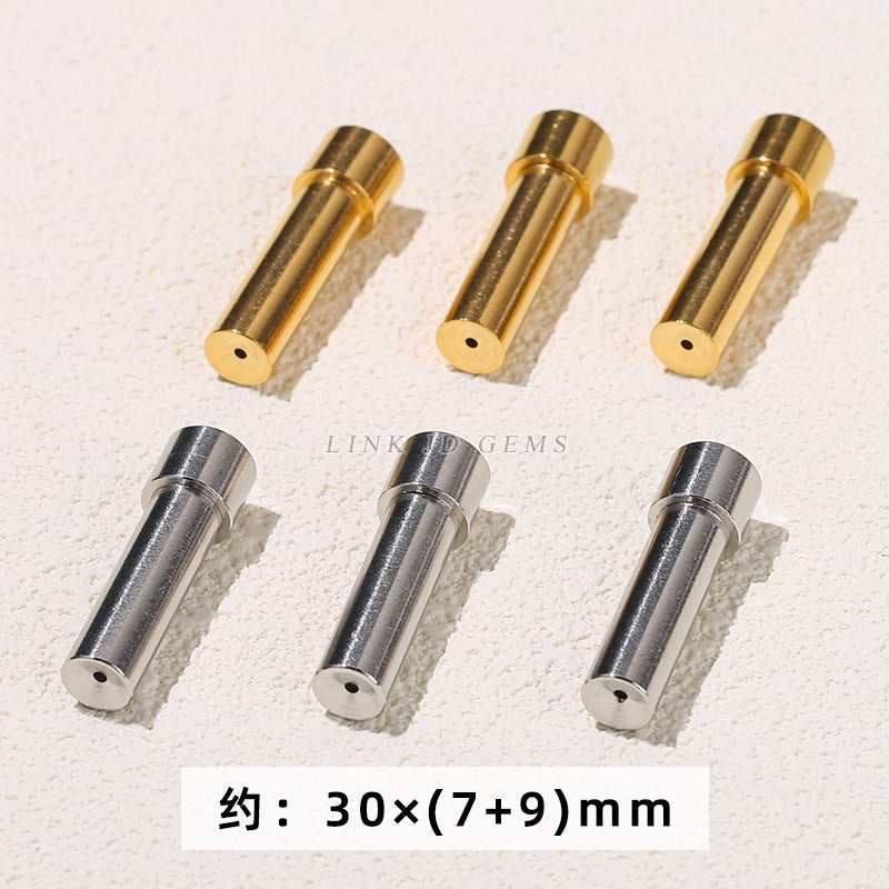 Perlas sueltas de tubo redondo de acero inoxidable para deseos
