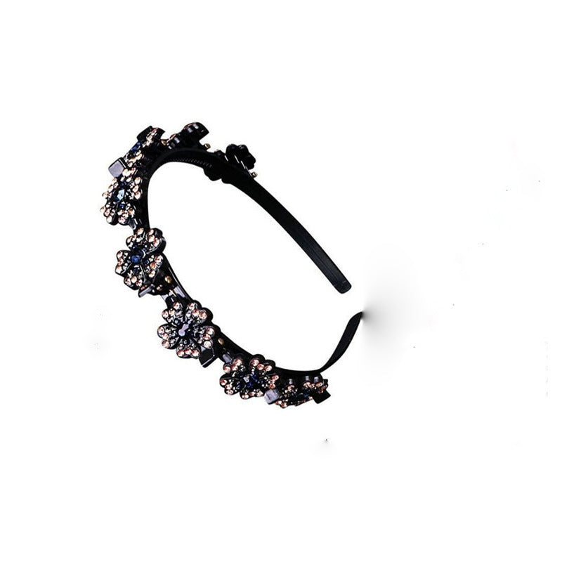 Snowflake rhinestone broken hair headband
