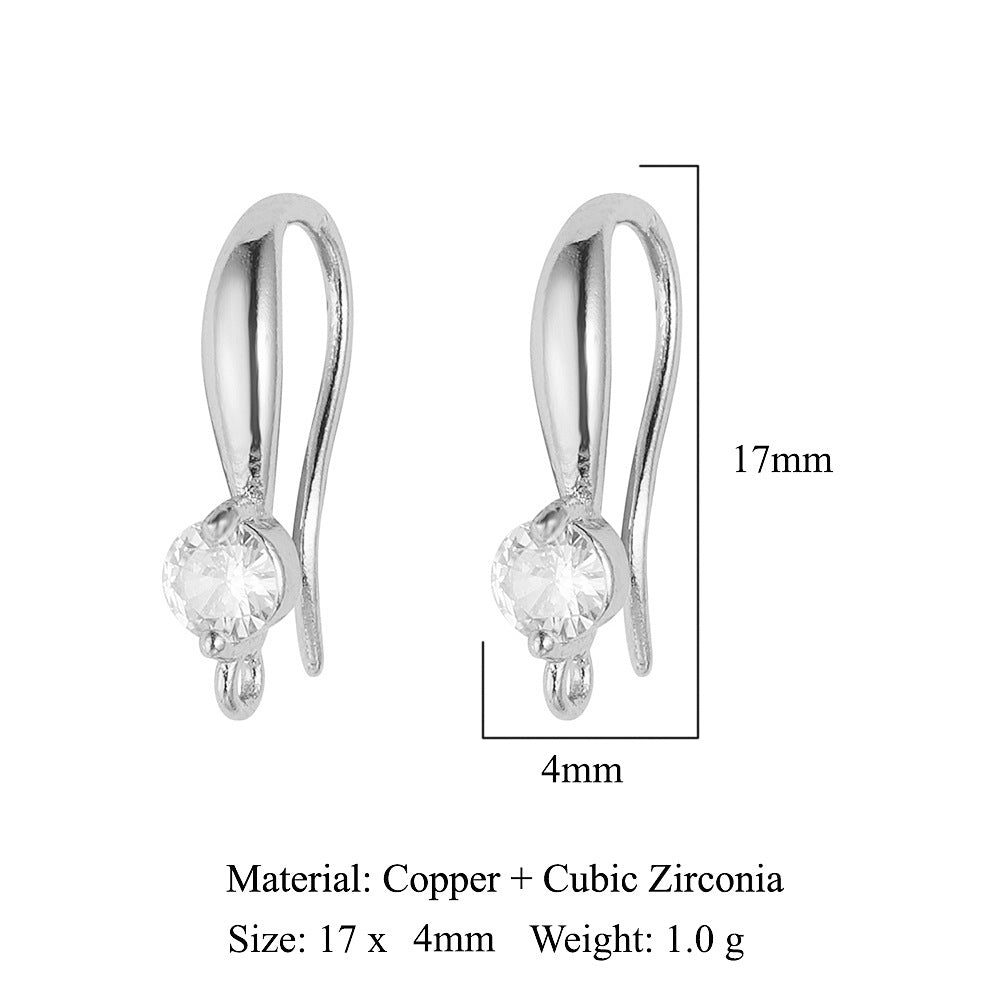 Water drop bee butterfly women's copper ear buckle