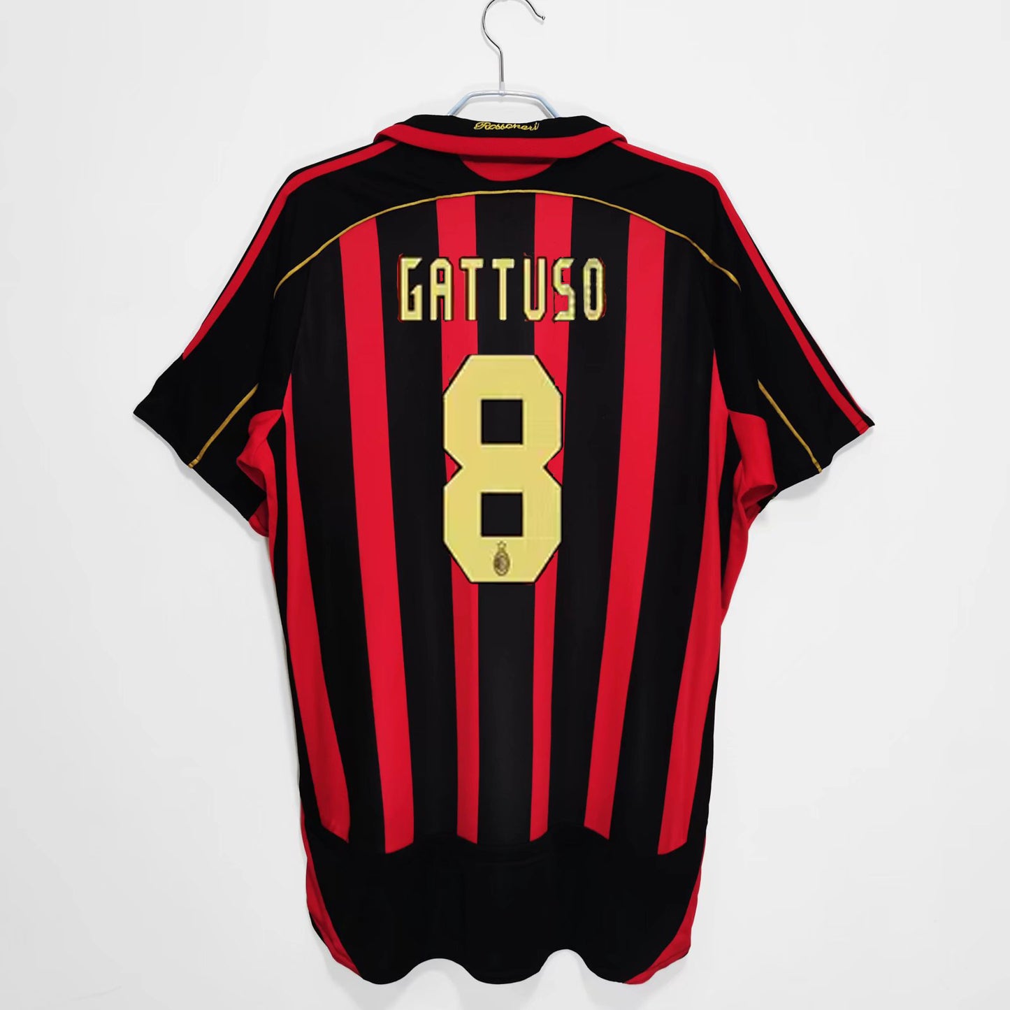 Camiseta retro de manga corta de local y visitante del AC Milan 06-07