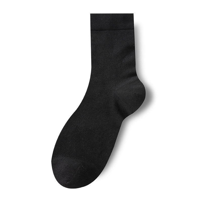 Thin Mesh Breathable Anti-Odor Men's Mid-Calf Socks