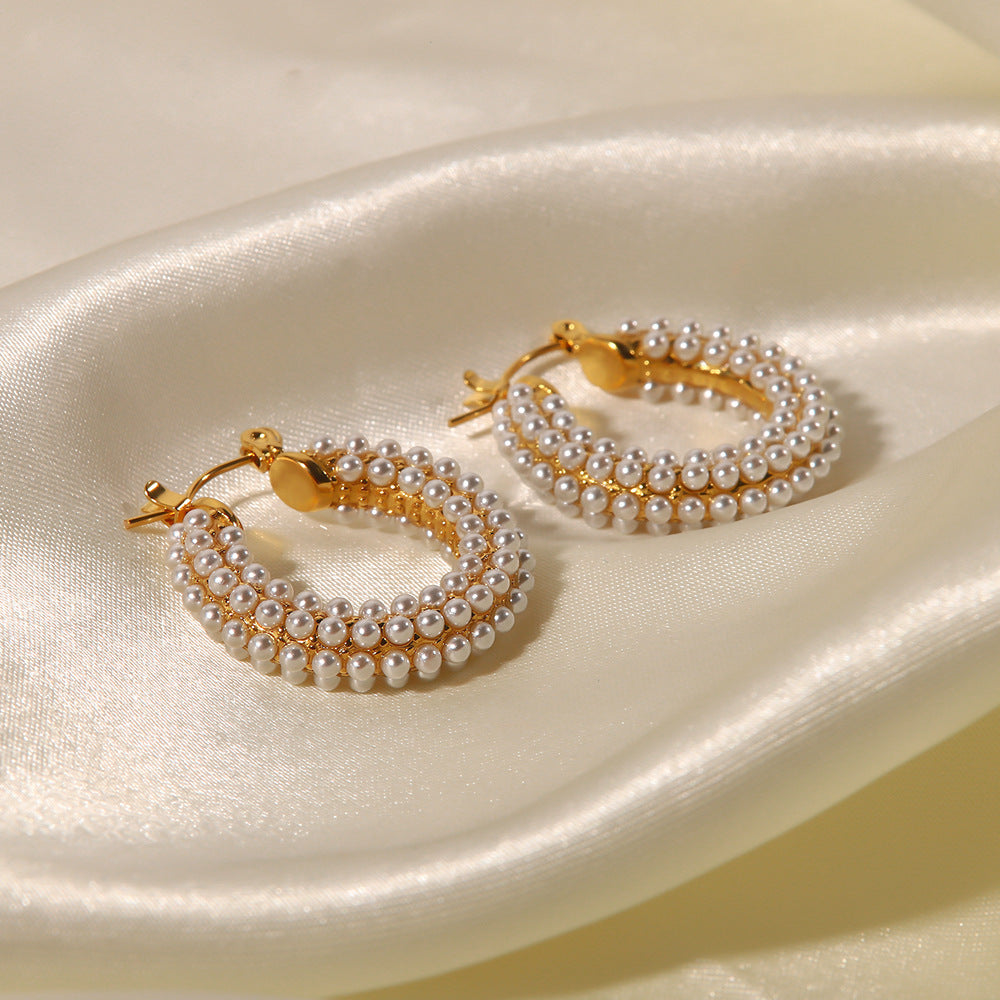 Pearl earrings jewelry