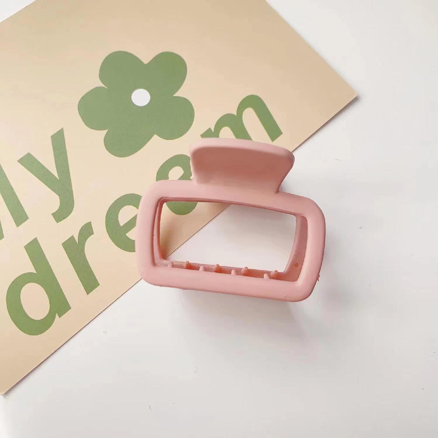 Fashion square small grab clip girl