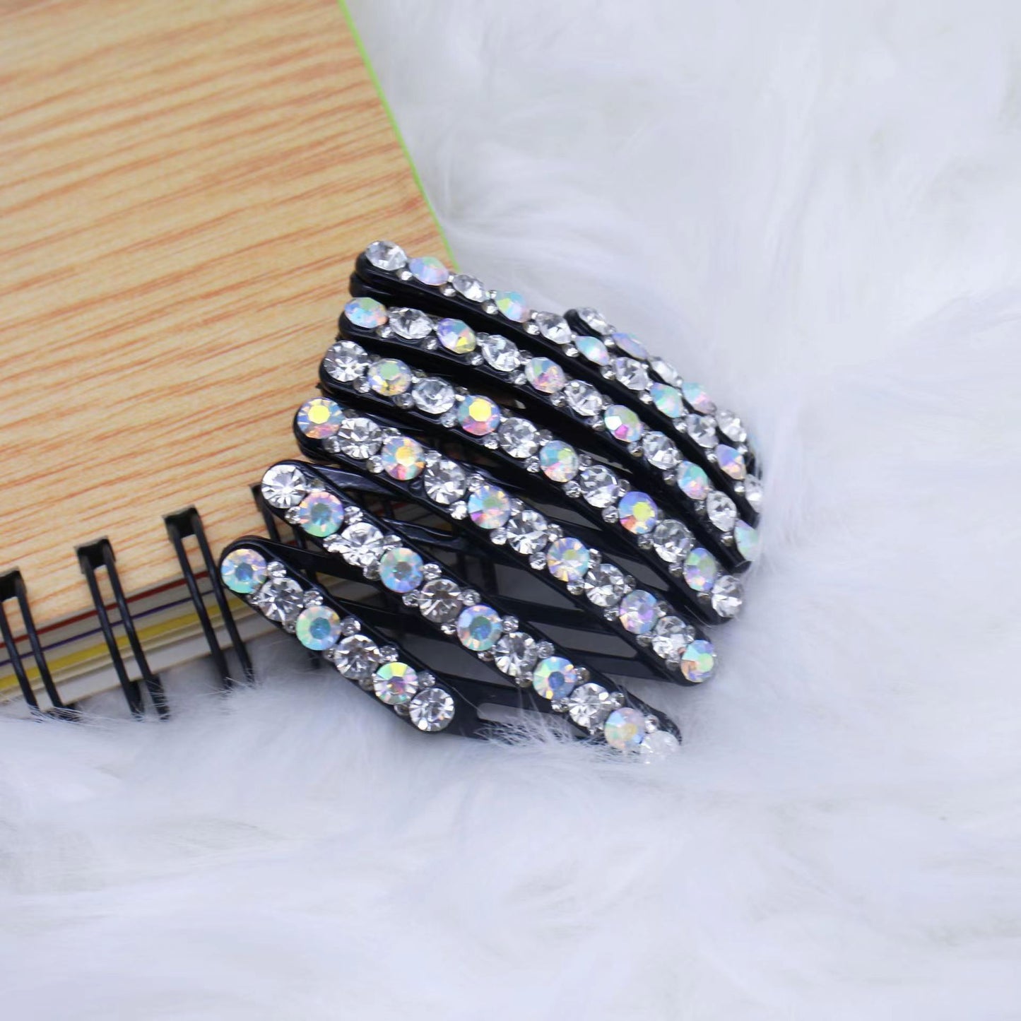 Rhinestone shrink headband