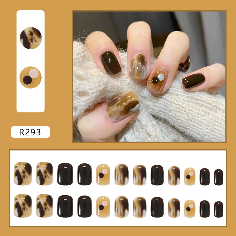 Wearable Removable Fake Nail Stickers Short Long