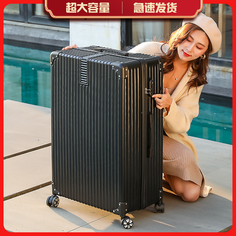 Oversized retro suitcase